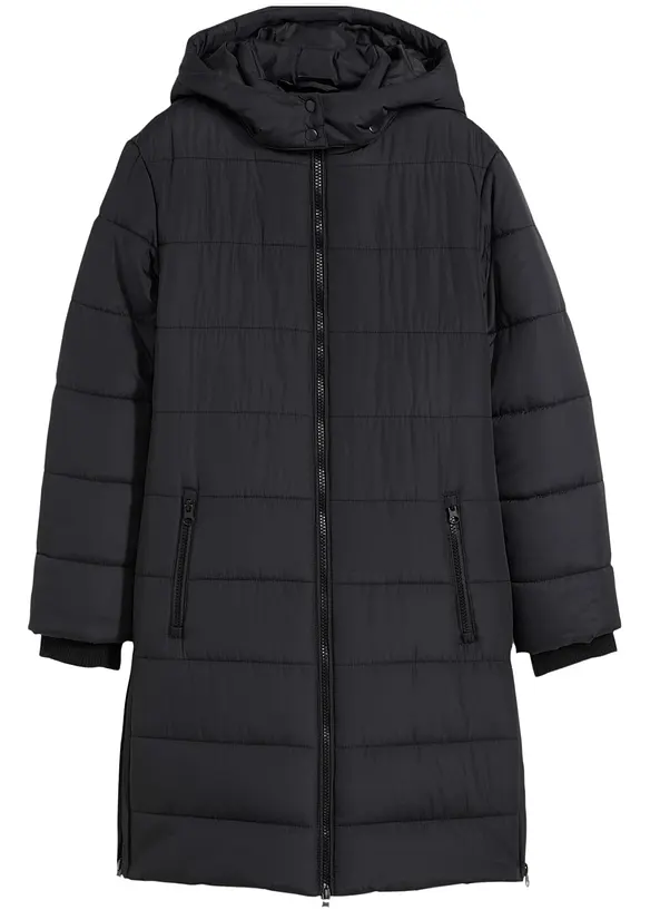 Doudoune longue à capuche amovible, bonprix