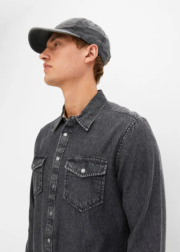 Chemise en jean 100% coton, bonprix