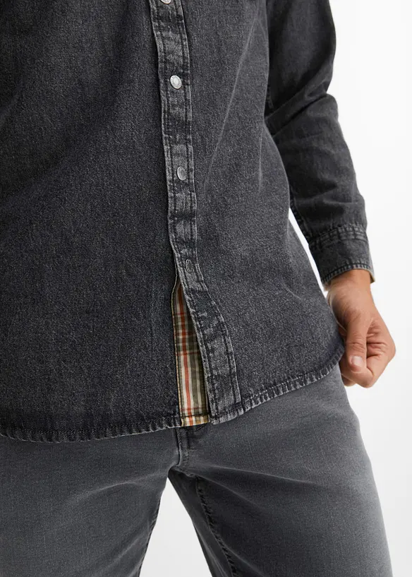 Chemise en jean 100% coton, bonprix