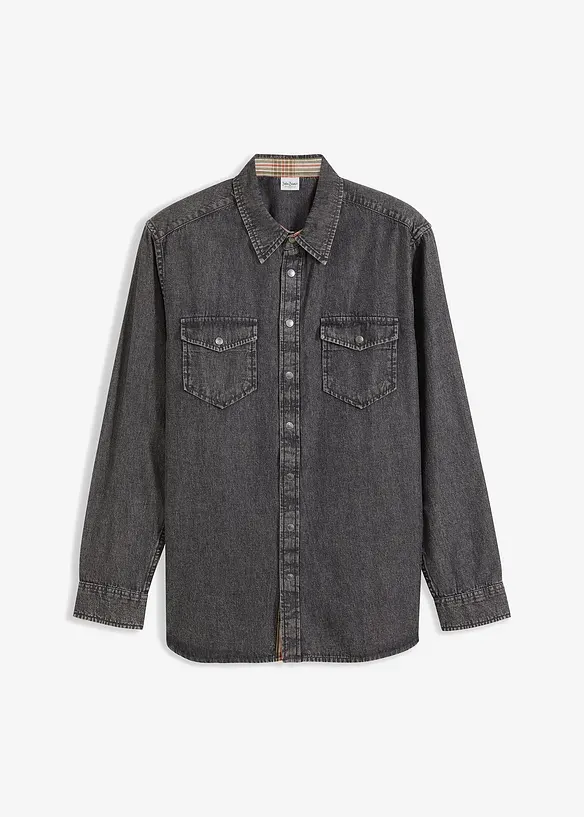Chemise en jean 100% coton, bonprix
