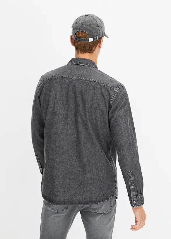 Chemise en jean 100% coton, bonprix