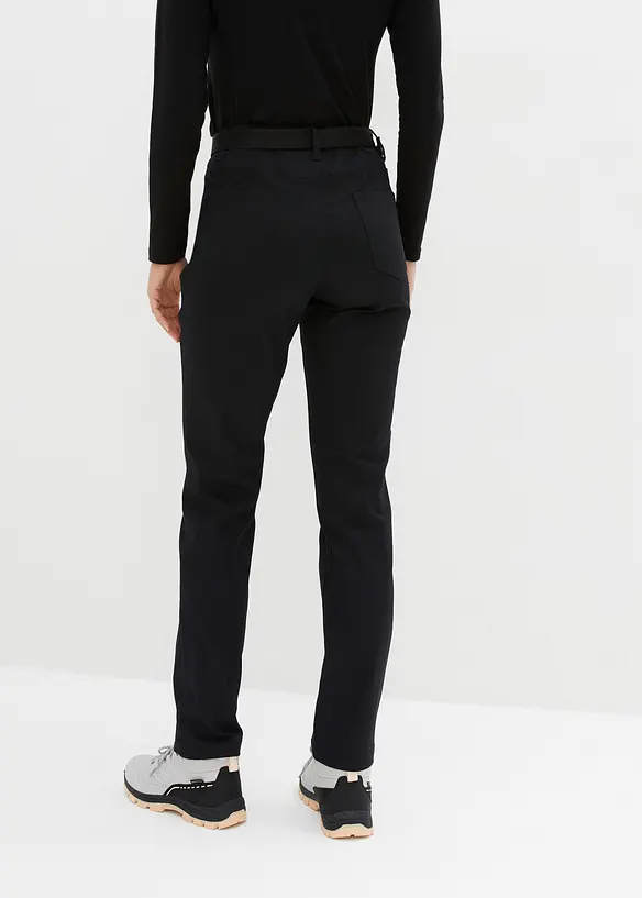 Pantalon déperlant en twill extensible avec ceinture, bonprix