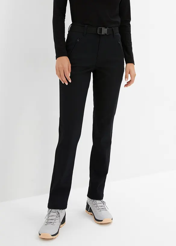 Pantalon déperlant en twill extensible avec ceinture, bonprix