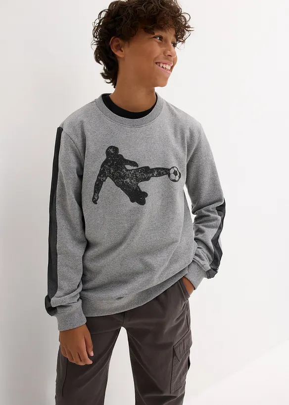 Sweat en doux coton mélangé, bonprix