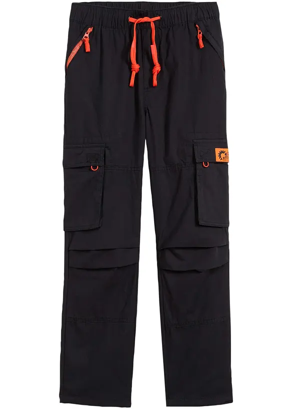 Pantalon garçon à taille élastiquée et poches cargo, Regular Fit, bonprix