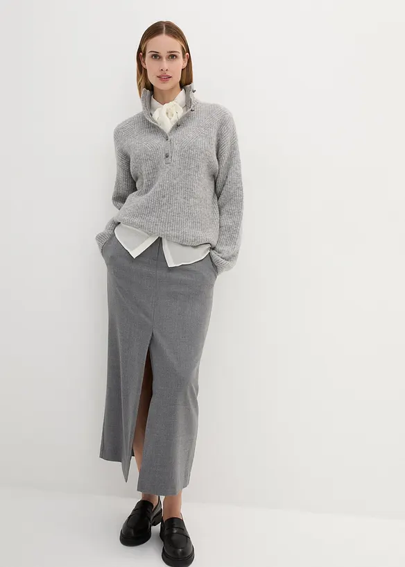 Pull oversize en mélange laine et alpaga, bonprix