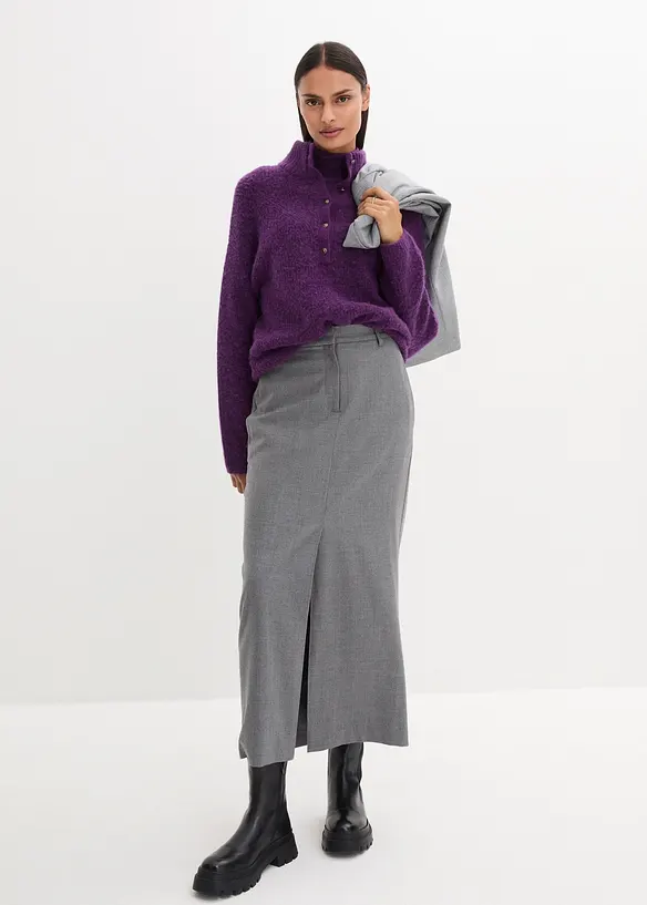 Pull oversize en mélange laine et alpaga, bonprix