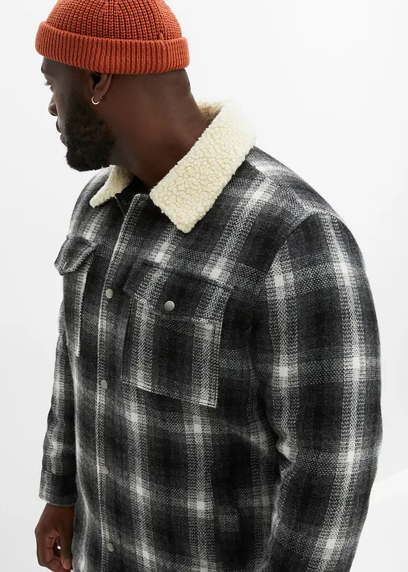 Surchemise avec col en Teddy, bonprix