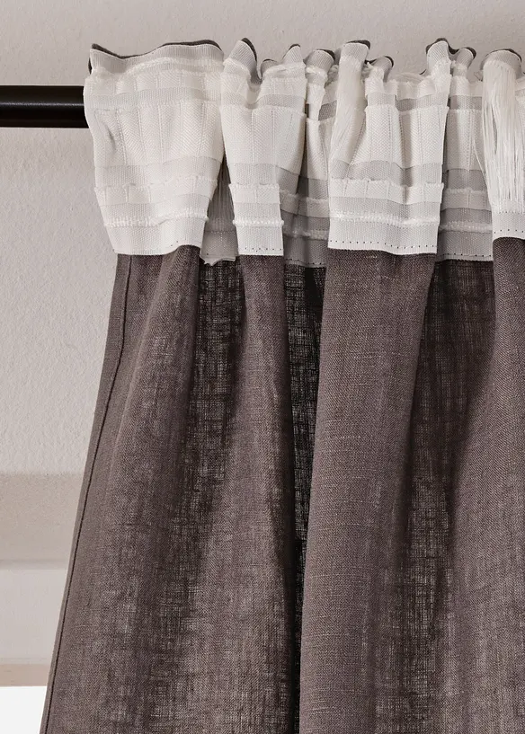 Rideau en lin (1 pce), bonprix