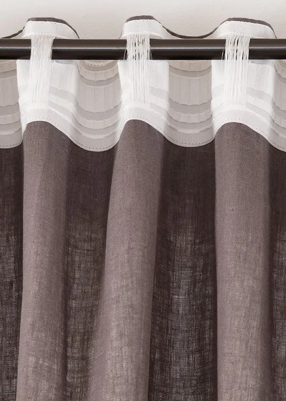 Rideau en lin (1 pce), bonprix