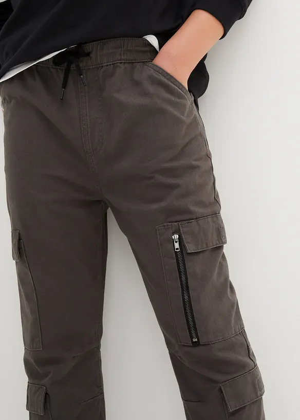 Pantalon cargo Regular 100% coton, bonprix