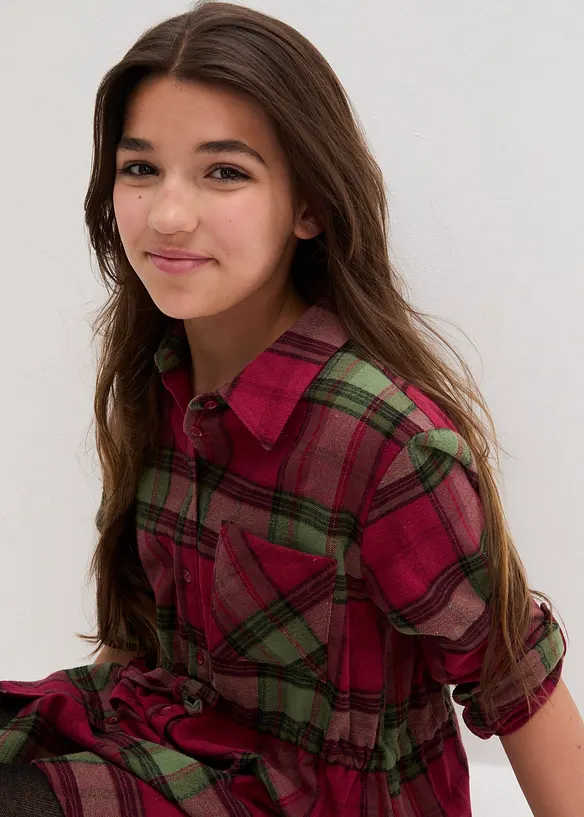 Robe-chemise en flanelle, bonprix