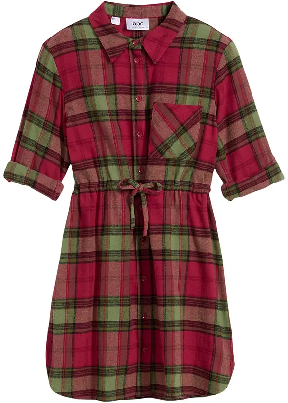 Robe-chemise en flanelle, bonprix