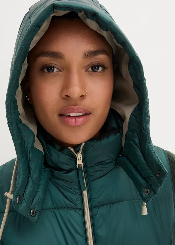 Gilet sans manches matelass&eacute; &agrave; capuche amovible, bonprix