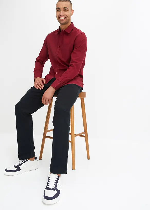 Chemise manches longues 100% coton, bonprix