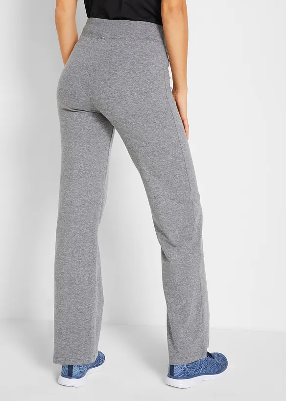 Lot de 2 pantalons de sport, bootcut, bonprix