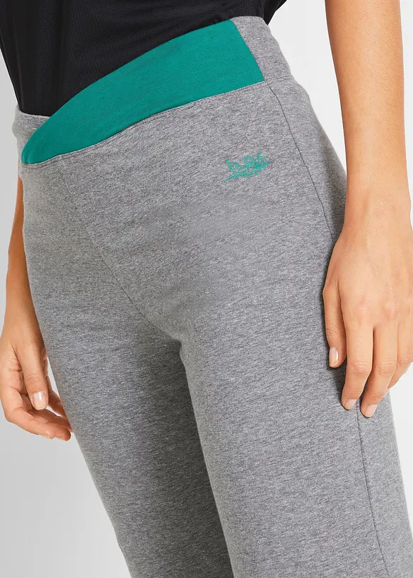 Lot de 2 pantalons de sport, bootcut, bonprix