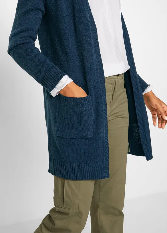 Gilet long en maille, bonprix