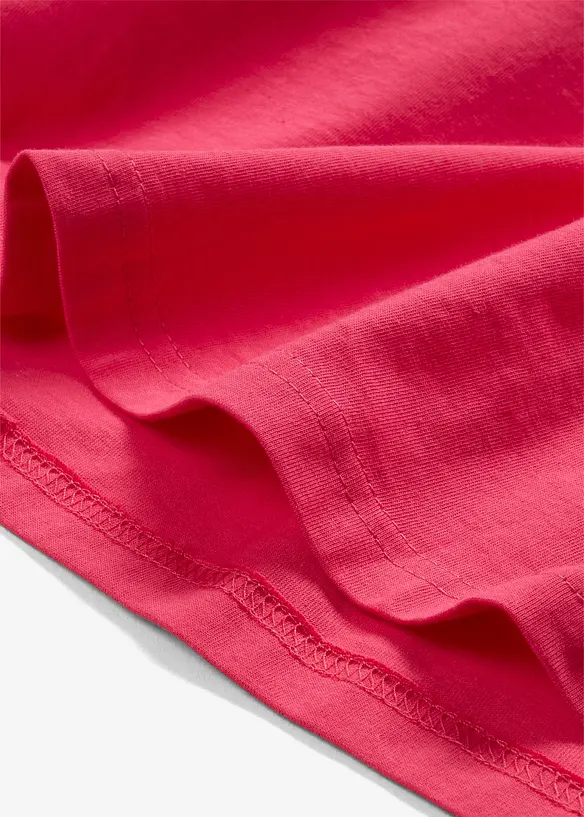 Lot de 5 T-shirts longs et amples à col V, bonprix