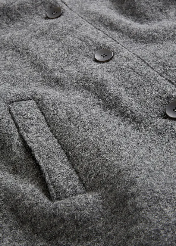 Manteau court en laine, bonprix