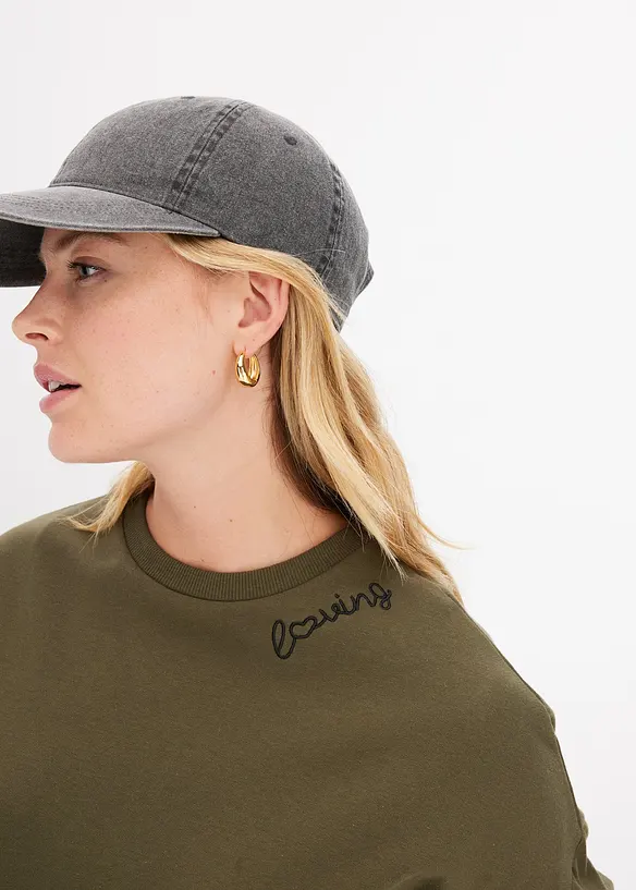 Robe molletonnée oversize, bonprix