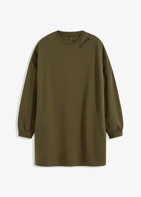 Robe molletonnée oversize, bonprix