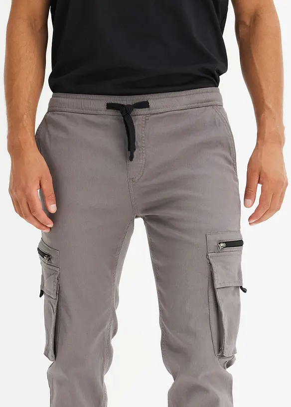 Pantalon extensible à poches cargo, regular, bonprix