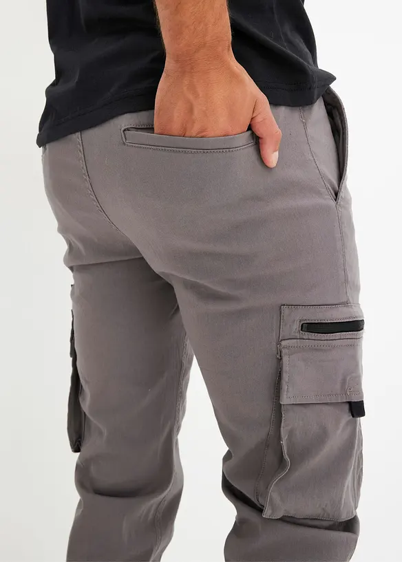 Pantalon extensible à poches cargo, regular, bonprix