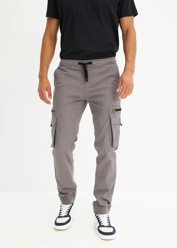 Pantalon extensible à poches cargo, regular, bonprix