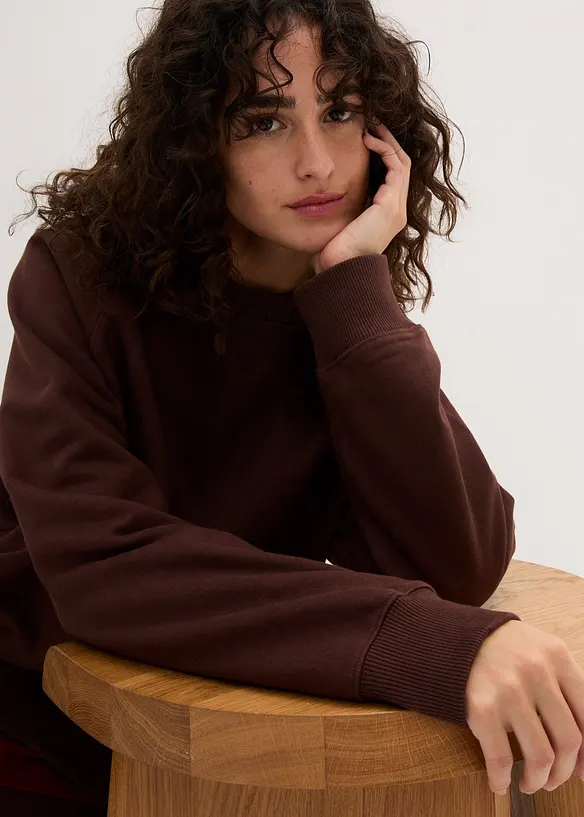 Sweat oversize 100% coton épais, bonprix