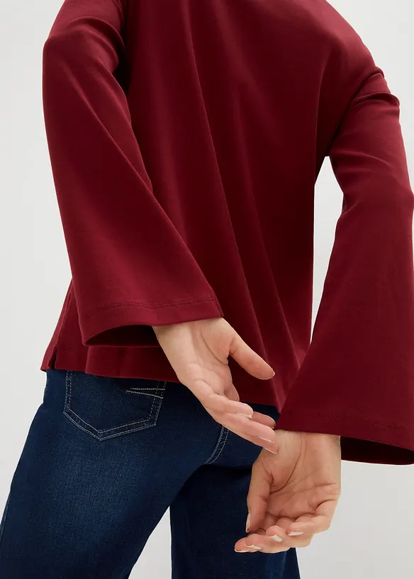 T-shirt manches longues Essential, coton lourd, bonprix