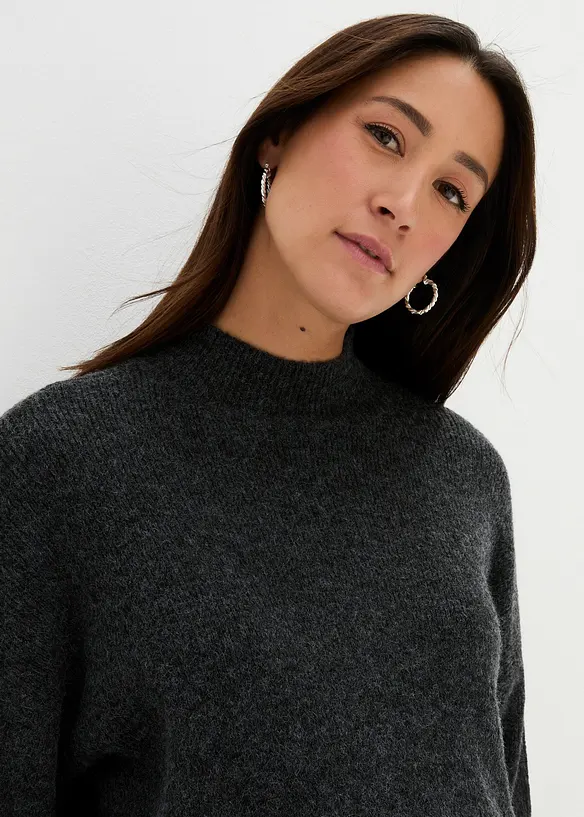 Pull de grossesse ultra doux avec une longue fente sur le côté, bonprix