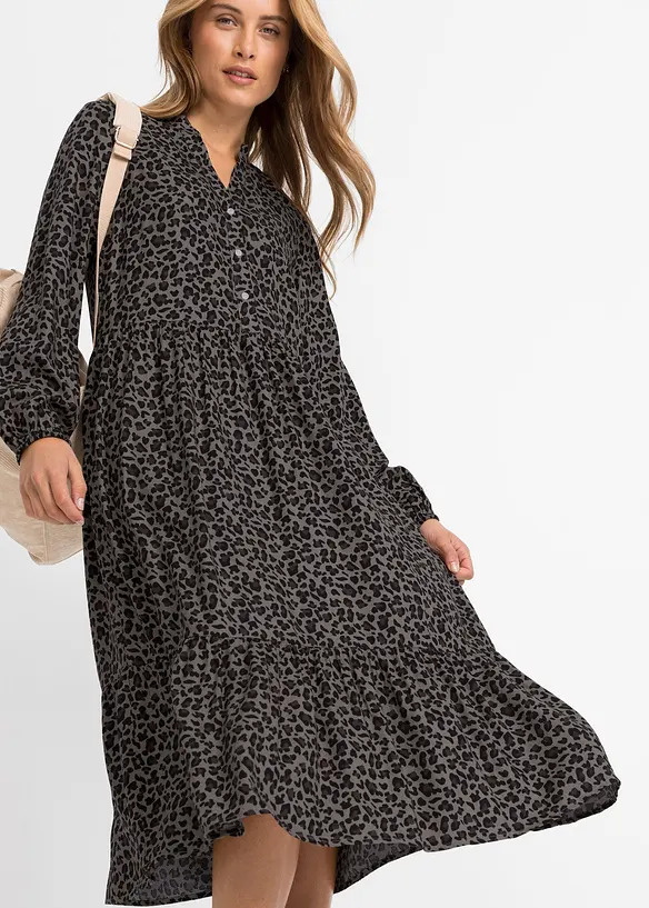 Robe midi en viscose, bonprix