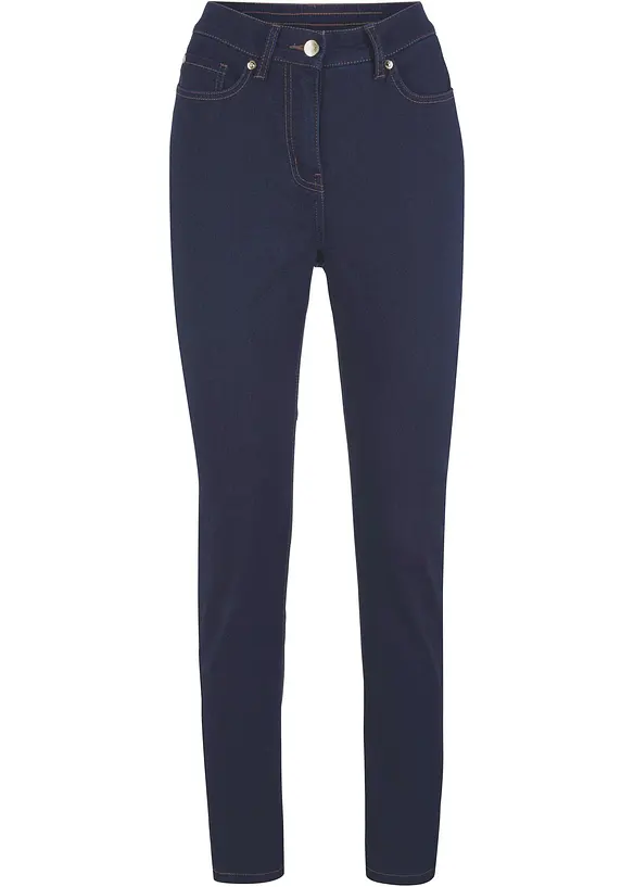 Pantalon slim taille mi-haute &eacute;lastiqu&eacute;e, bonprix