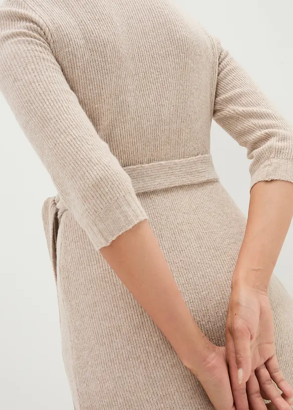 Robe de grossesse/d’allaitement en maille ultra douce à manches 3/4, bonprix