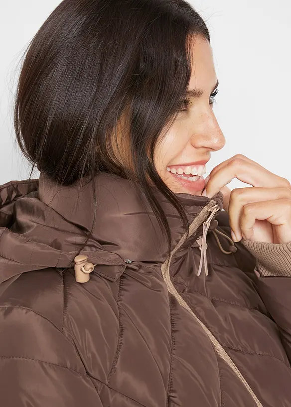 Doudoune longue et matelassée, bonprix