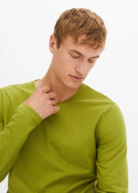 Lot de 3 T-shirts manches longues, bonprix