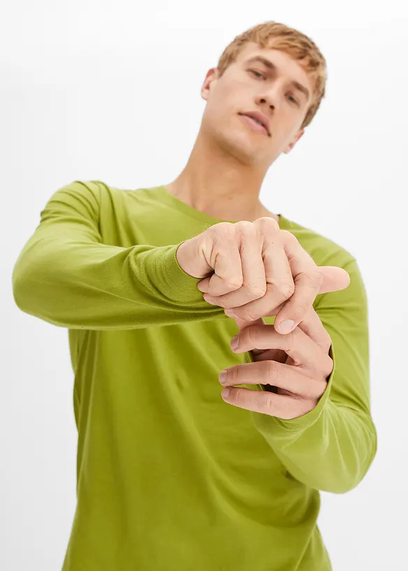 Lot de 3 T-shirts manches longues, bonprix