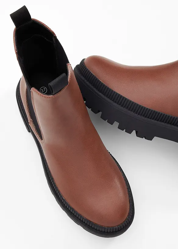 Bottines Chelsea à semelle crantée, bonprix