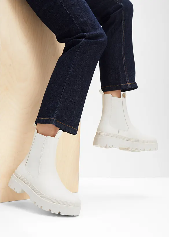 Bottines Chelsea à semelle crantée, bonprix