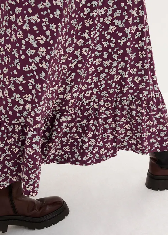 Robe fluide en jersey de viscose mélangée, bonprix