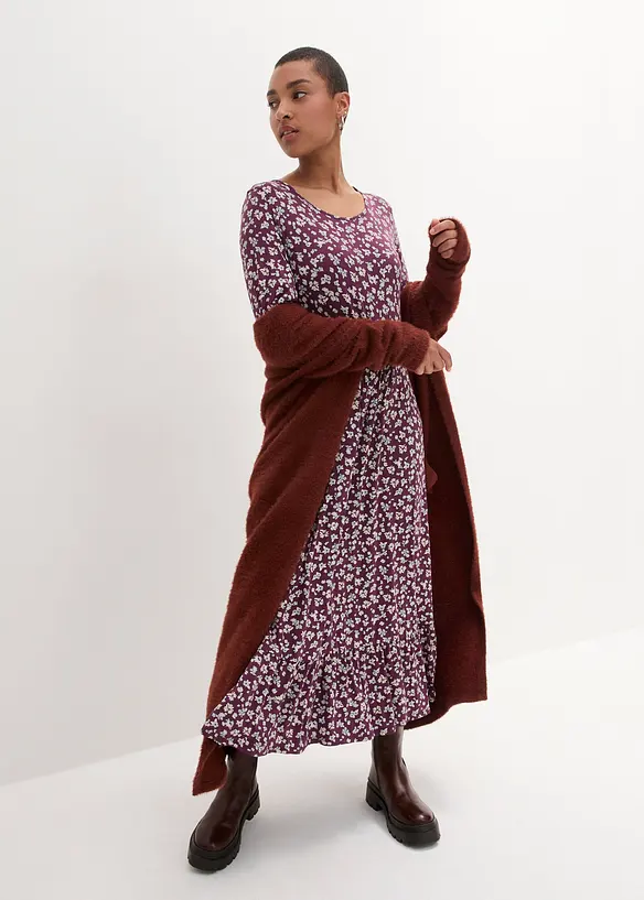 Robe fluide en jersey de viscose mélangée, bonprix