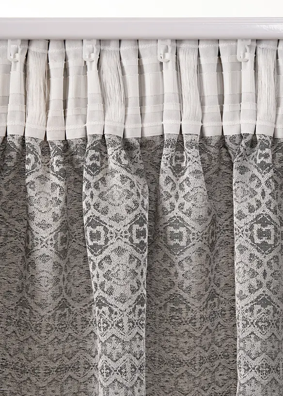 Rideau Jacquard avec un motif graphique, bonprix