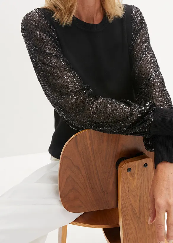 Pull en fine maille douce, bonprix