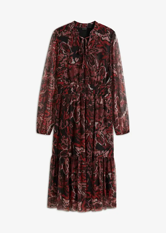 Robe midi en mesh, bonprix