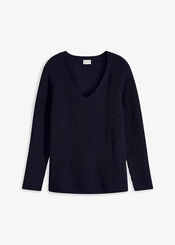 Pull côtelé 100% coton, bonprix