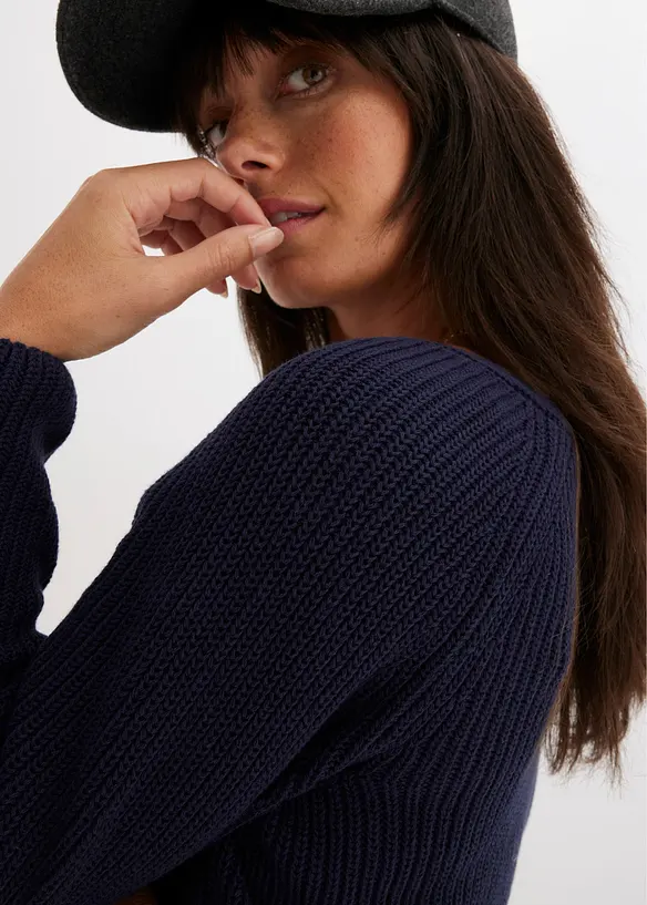 Pull côtelé 100% coton, bonprix