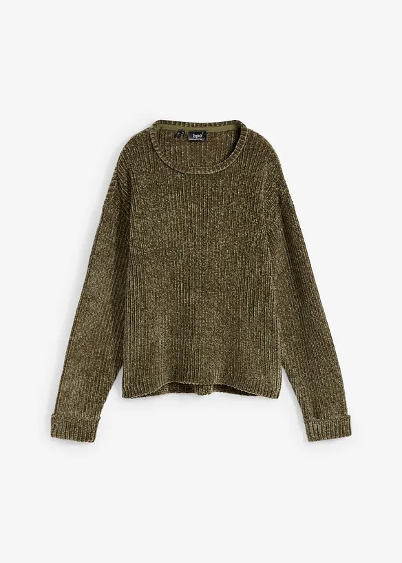 Pull oversize en maille chenille toute douce, bonprix