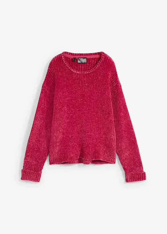 Pull oversize en maille chenille toute douce, bonprix