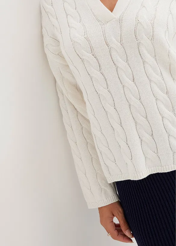 Pull oversize doux contenant du cachemire, bonprix